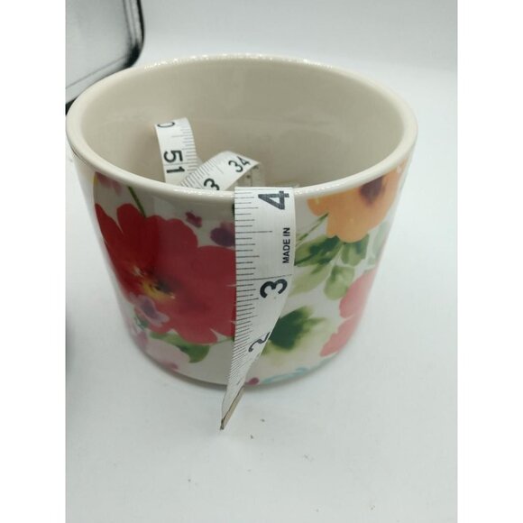 Pioneer Woman Floral Ceramic Canister With Wooden Lid - Picture 5 of 5